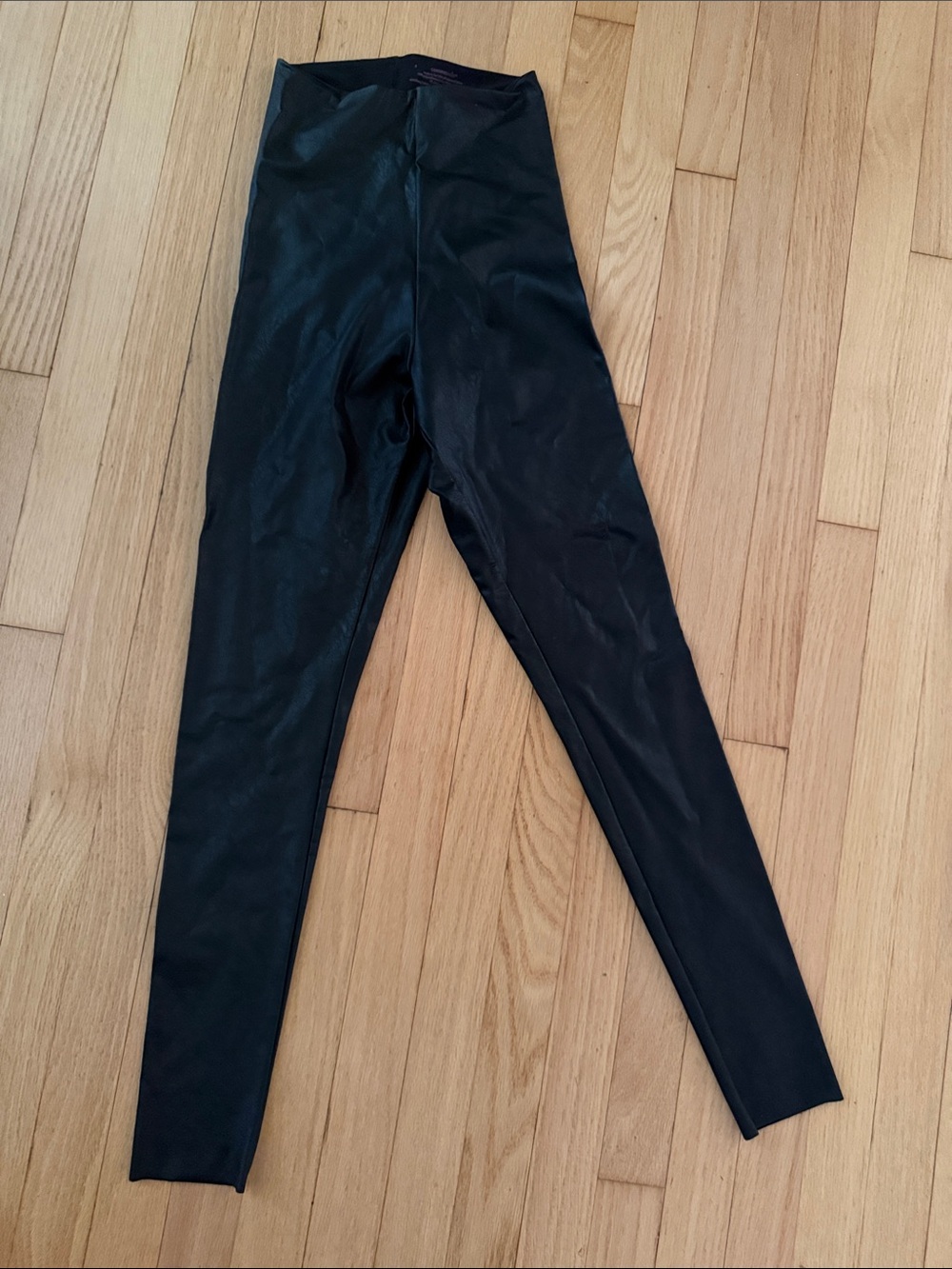 Commando Black Skinny Faux-Leather Leggings